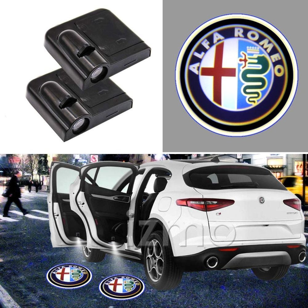 4x PCs Car Logo LED Welcome Light Wireless LED Shadow Projector Car Door Laser K